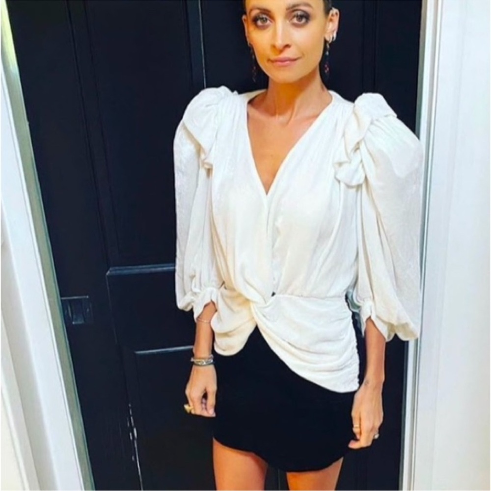 MAGDA BUTRYM  LEG-O-MUTTON SLEEVE CHENILLE DRAPED DRESS, Size 42,
$639 $1,790